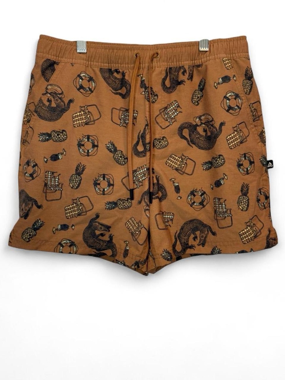 Alpine Design Men's Make Waves Water Alligator Swim Shorts Small